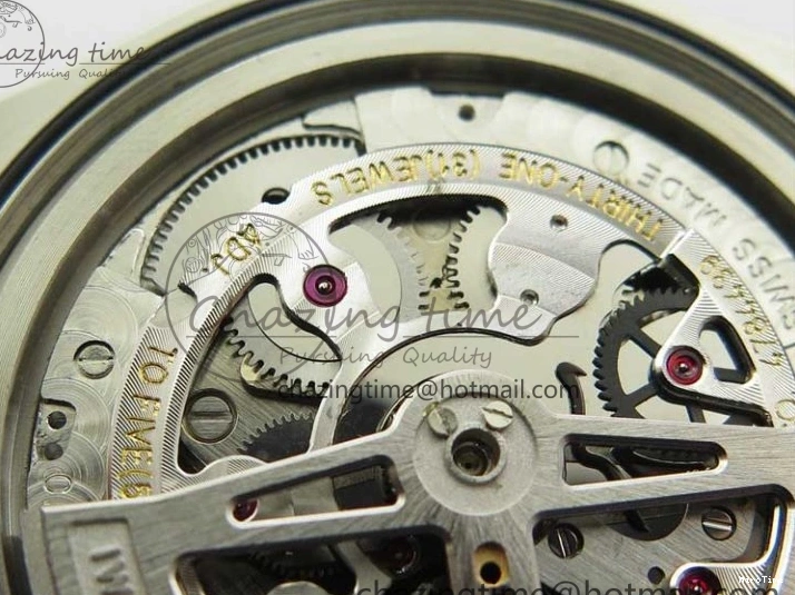 MIROTIME 0413 Original Portuguese IW358304 ZF 1:1 Best Edition SS White Dial RG Markers on Leather Strap A 7077